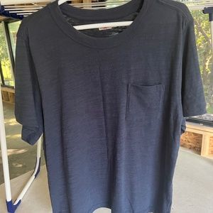 New Faherty Slub Cotton Pocket Tee - Blue Nights - BLUE NIGHTS / XL